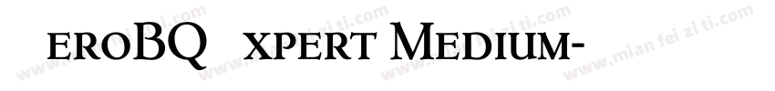 NeroBQExpert Medium字体转换